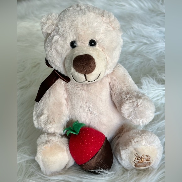 Plushy Bear Beige (Berry Loved Bear) About 7" Tall Good Condition - Picture 4 of 12